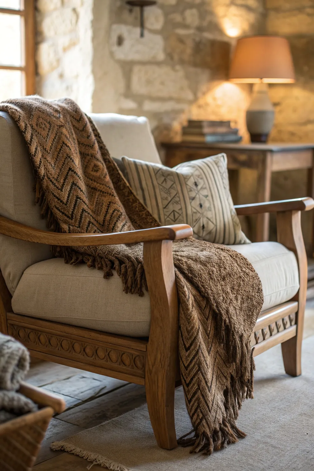 Transform your space with the charm of cozy textiles. Embrace warmth and craftsmanship.