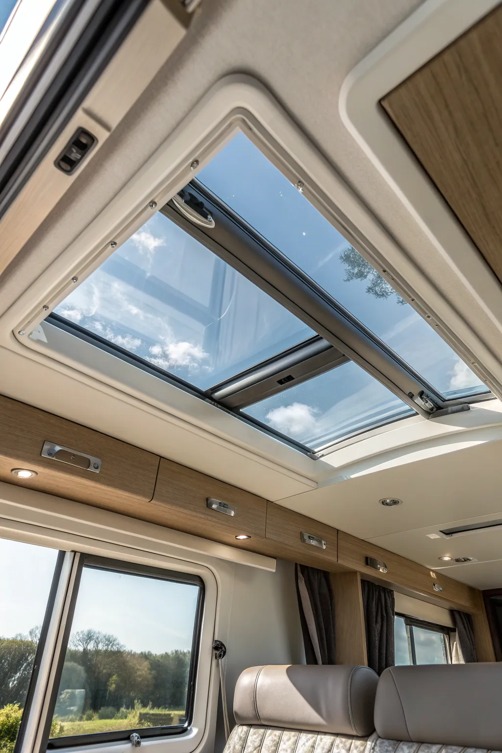 Illuminate your RV experience with a touch of craftsmanship: Transform your space with a skylight.
