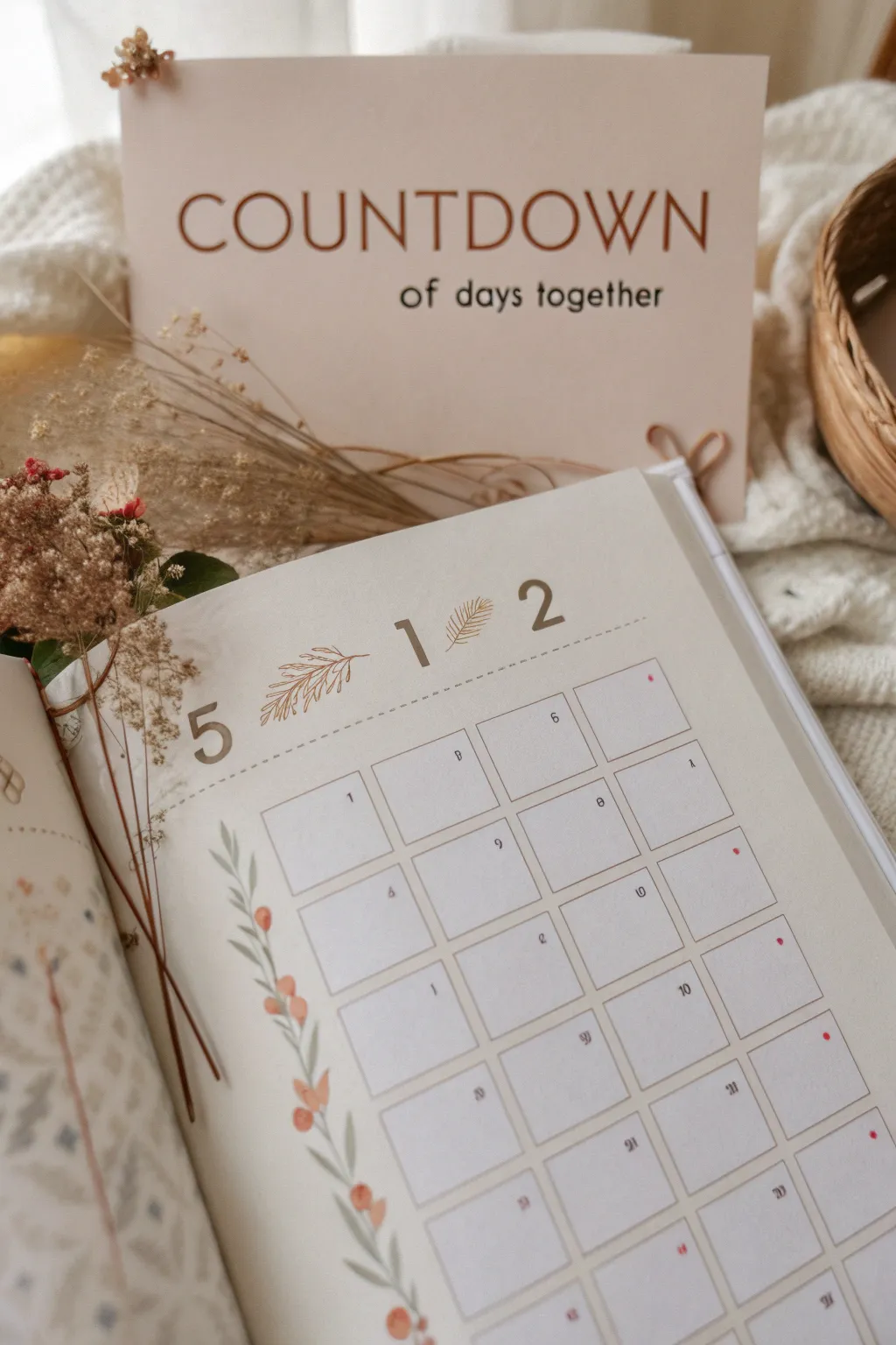 Cherishing every moment: A minimalist countdown of our days together.