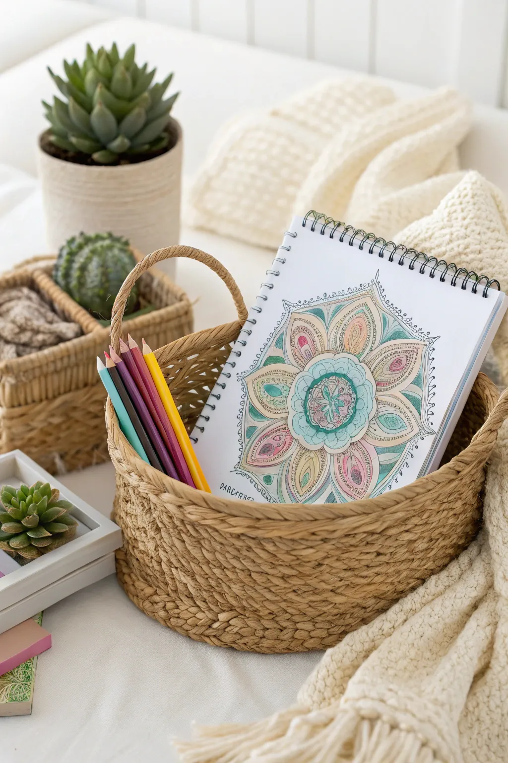 Unleash your creativity with a touch of nature. Perfect for a tranquil moment of self-care. 🌿🎨 #ArtTherapy #MinimalistBoho