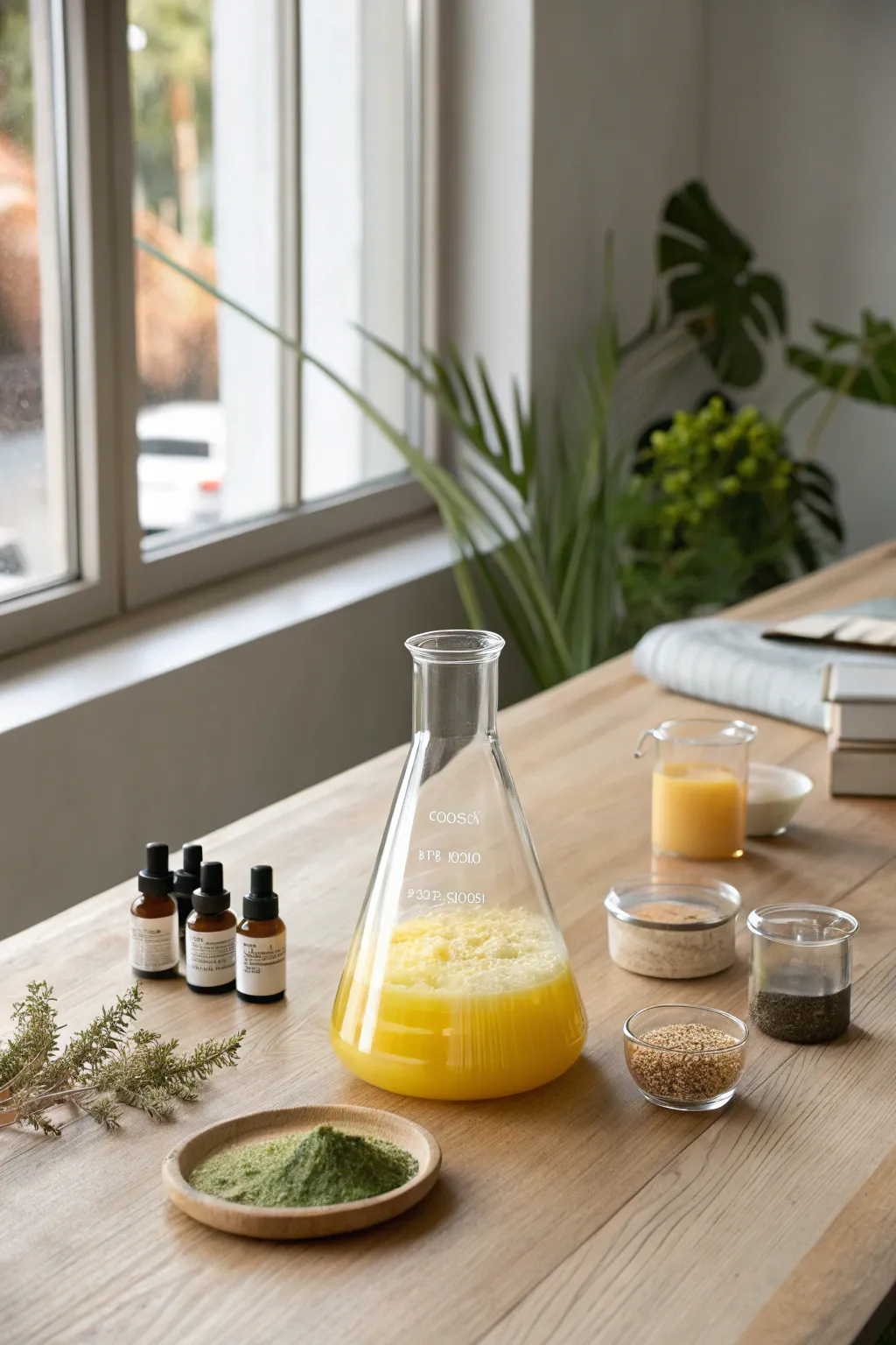 Dive into the world of slime science with this chic and simple tabletop lab setup!