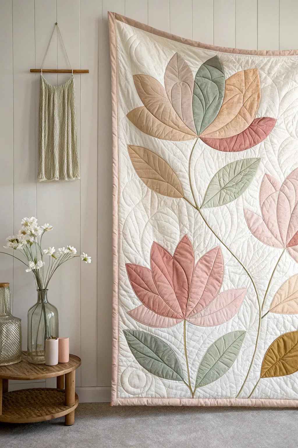 Elevate your space with abstract blossoms: a blend of minimalist elegance and boho charm.