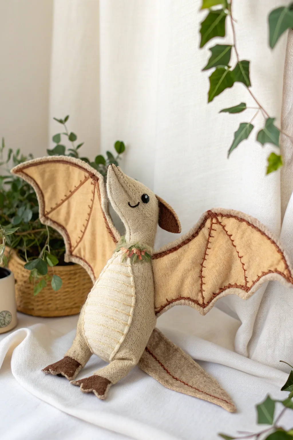 Soar into creativity with this charming pterodactyl plush, an adventurous touch for any minimalist space!
