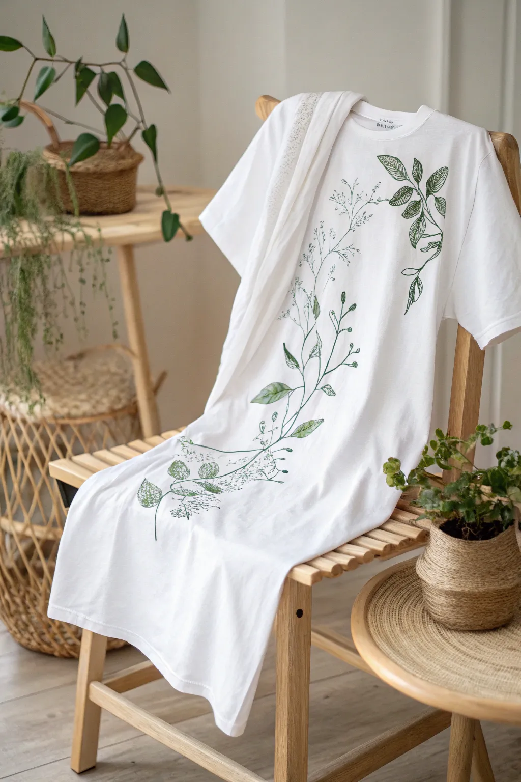 Embrace the artistry of nature with hand-painted botanical designs, where simplicity meets elegance.