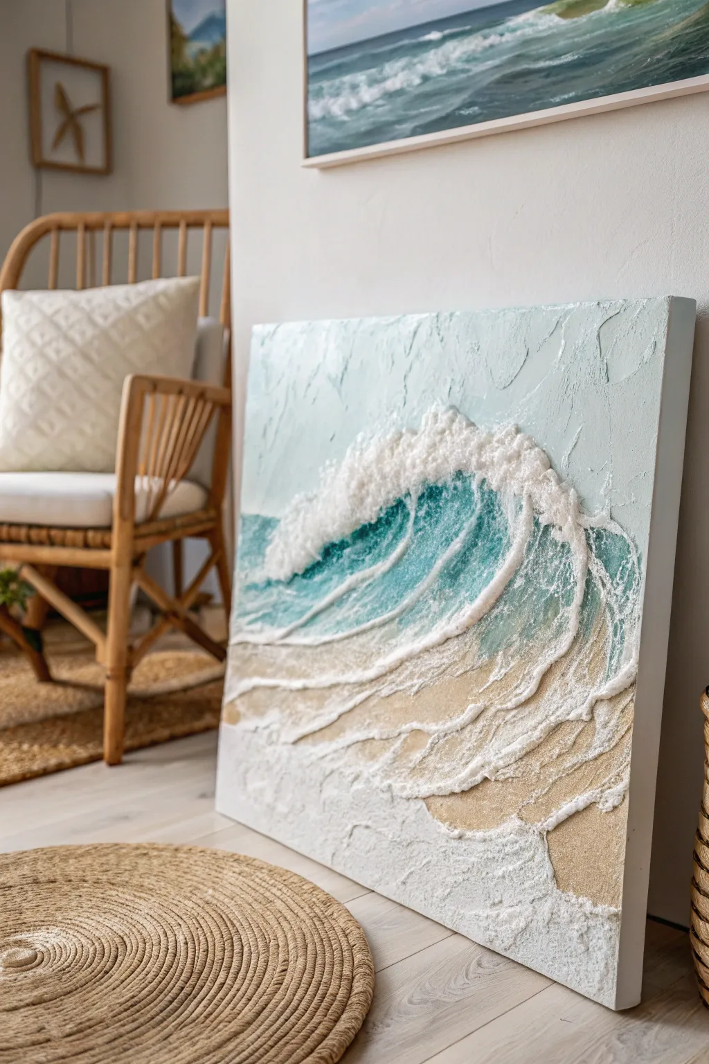 Embrace the allure of texture with these dynamic, sculpted waves—where art meets tranquil beauty.