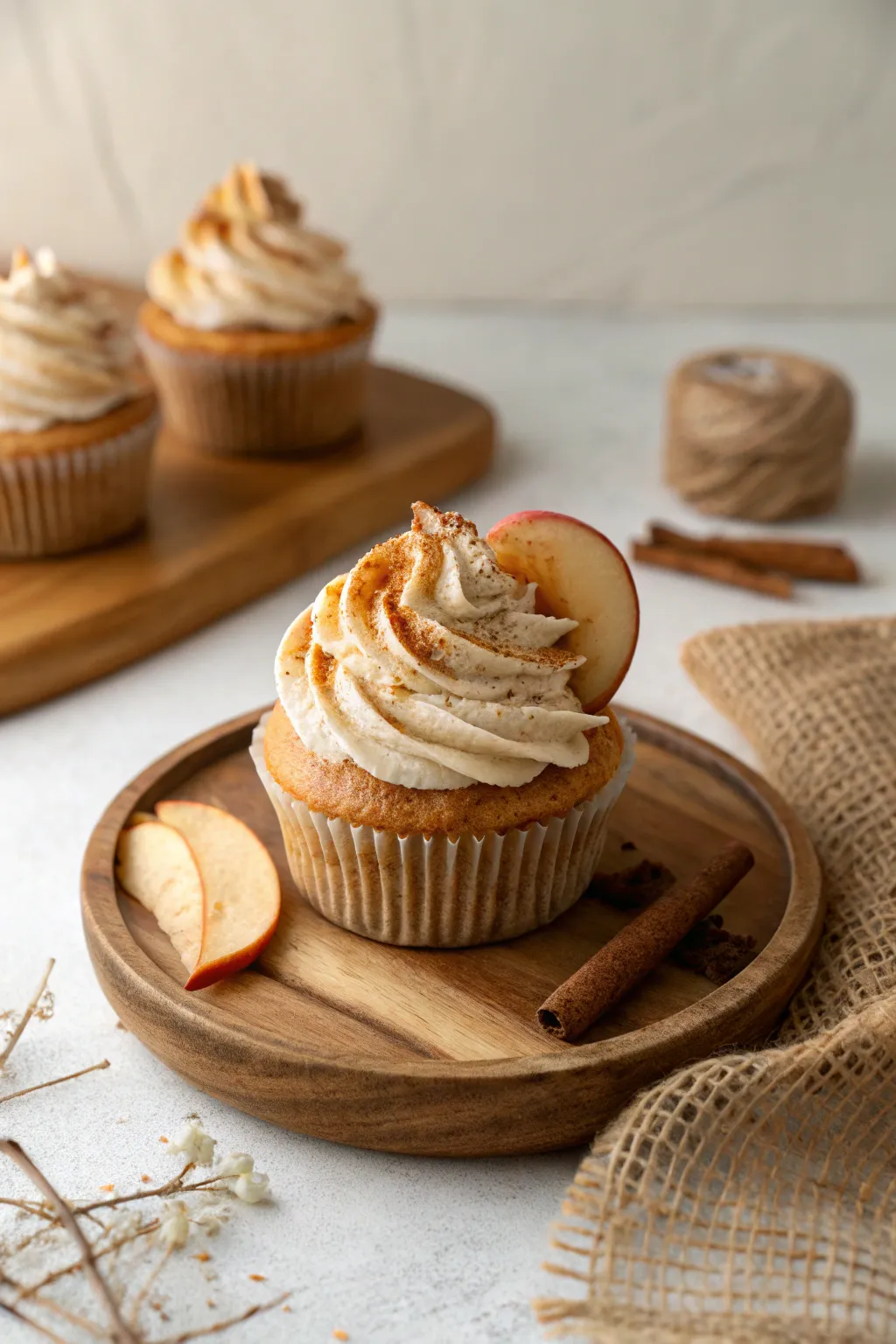 A sweet twist on a classic: Apple Pie Cupcakes with cinnamon frosting. Perfect for a cozy gathering.