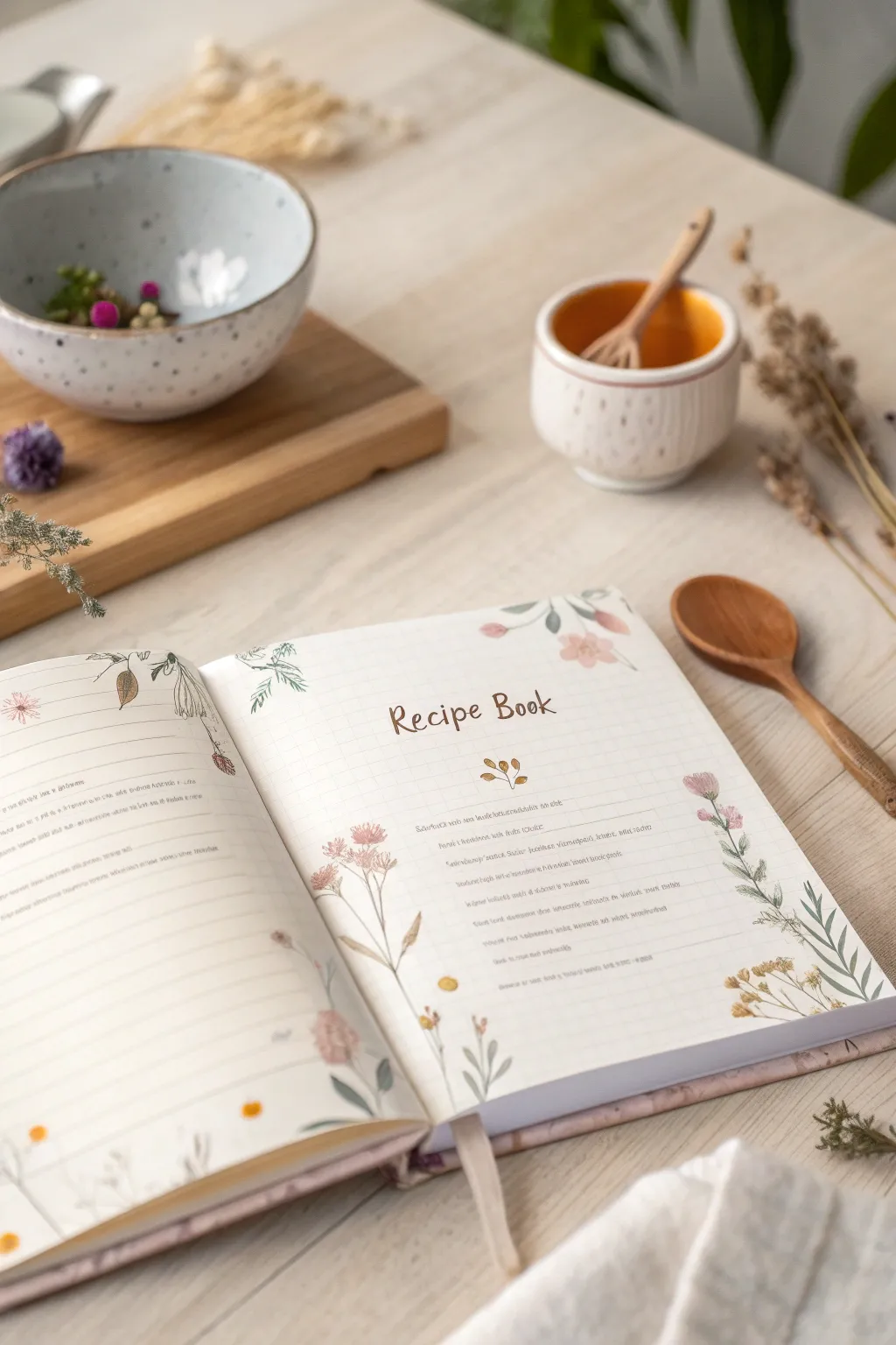 Create a heartfelt gift with a personalized recipe book, where cherished family recipes meet new culinary adventures.