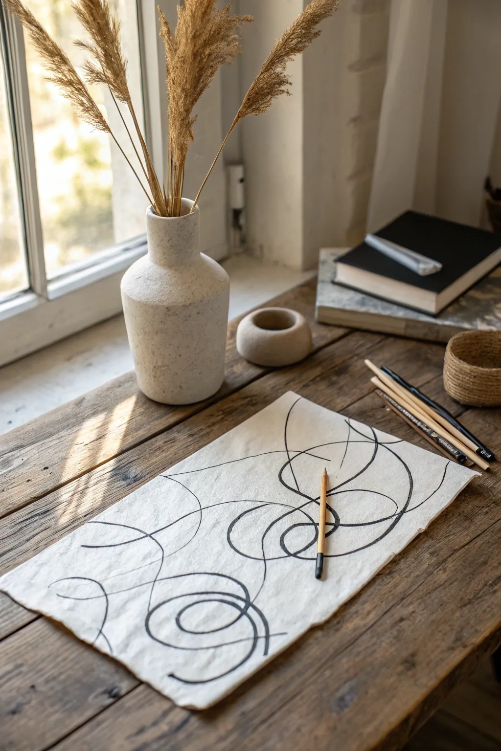 Embrace chaos with the elegance of abstract scribbles.