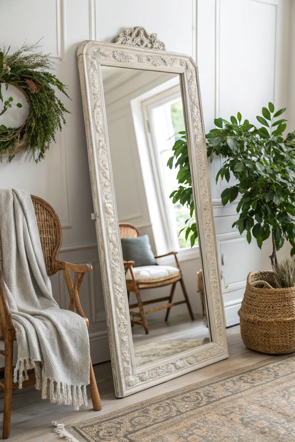 Transform your space with the timeless elegance of vintage mirrors. #ThriftedTreasure