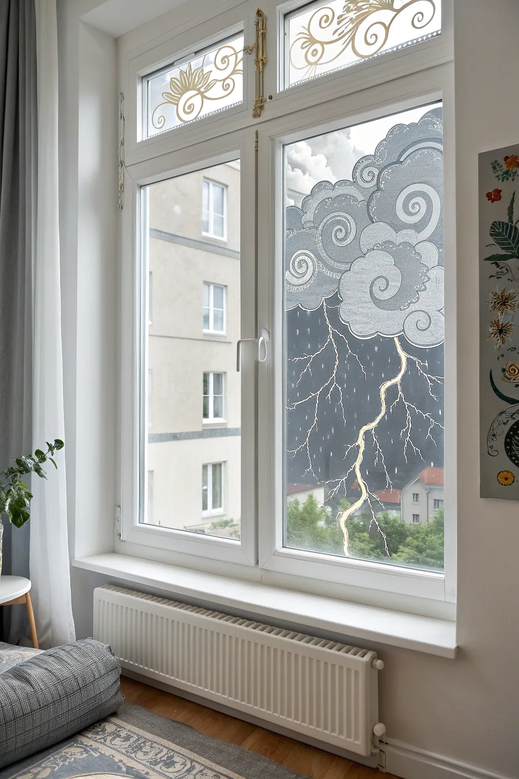 Transform your view with stormy window art—embrace the beauty of nature's drama indoors!