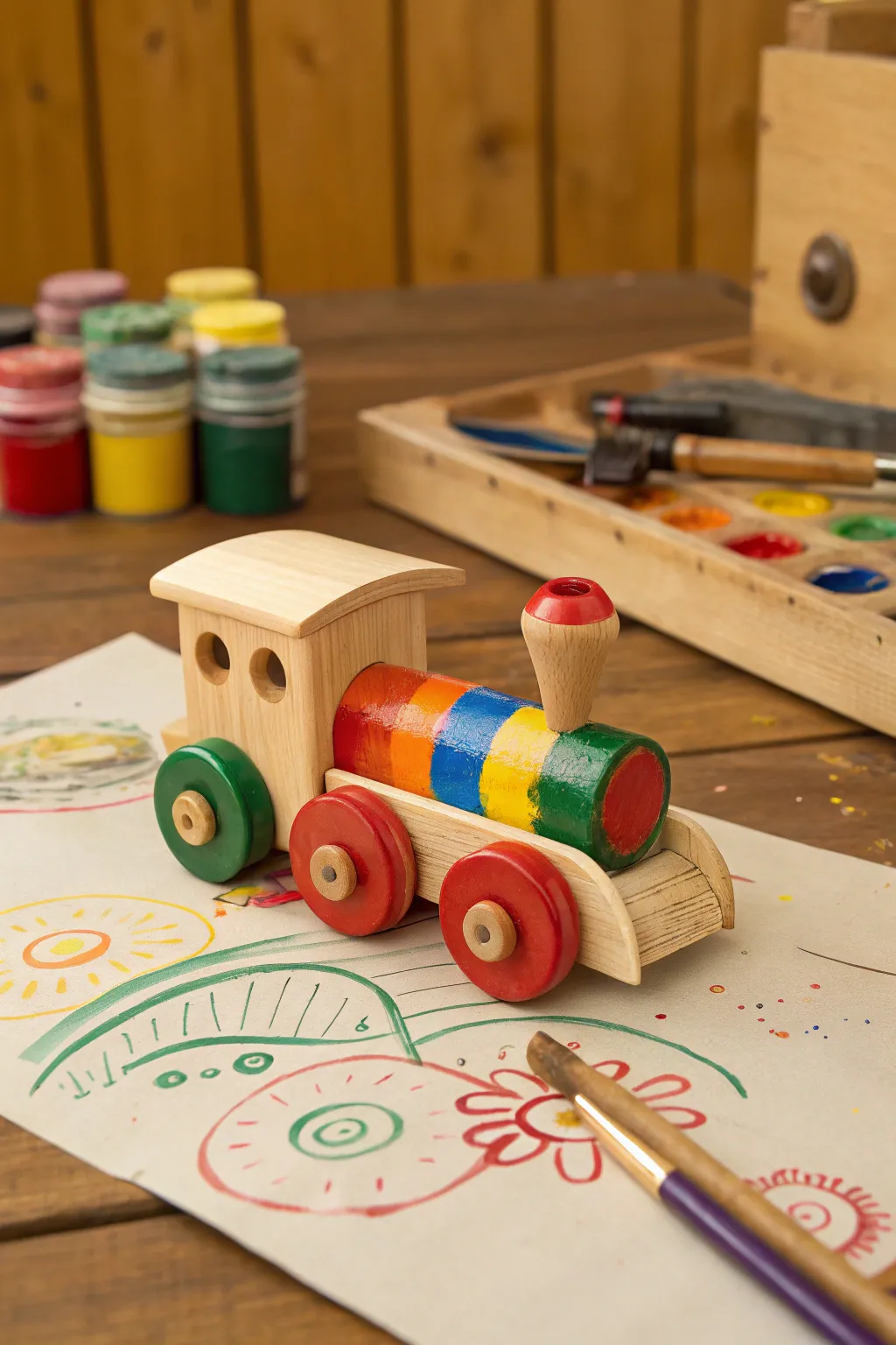Unlock your inner craftsman: Transform toy trains into artistic masterpieces with every track!