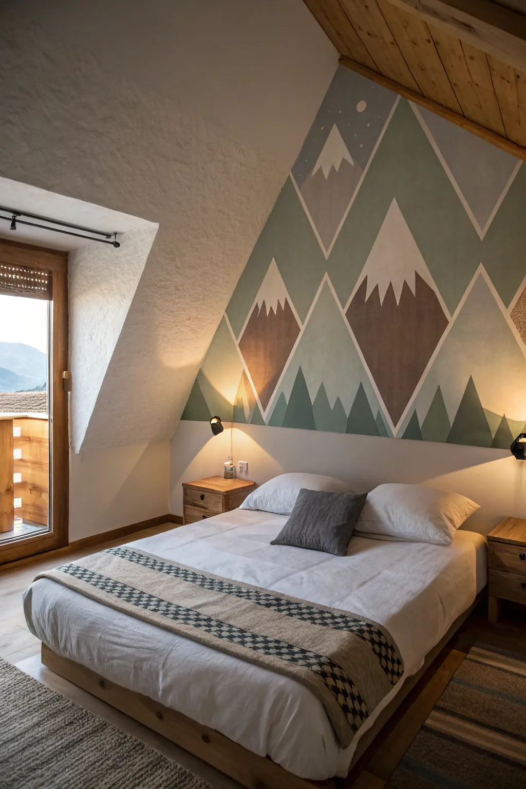 Nature-inspired triangles bring the outdoors inside.