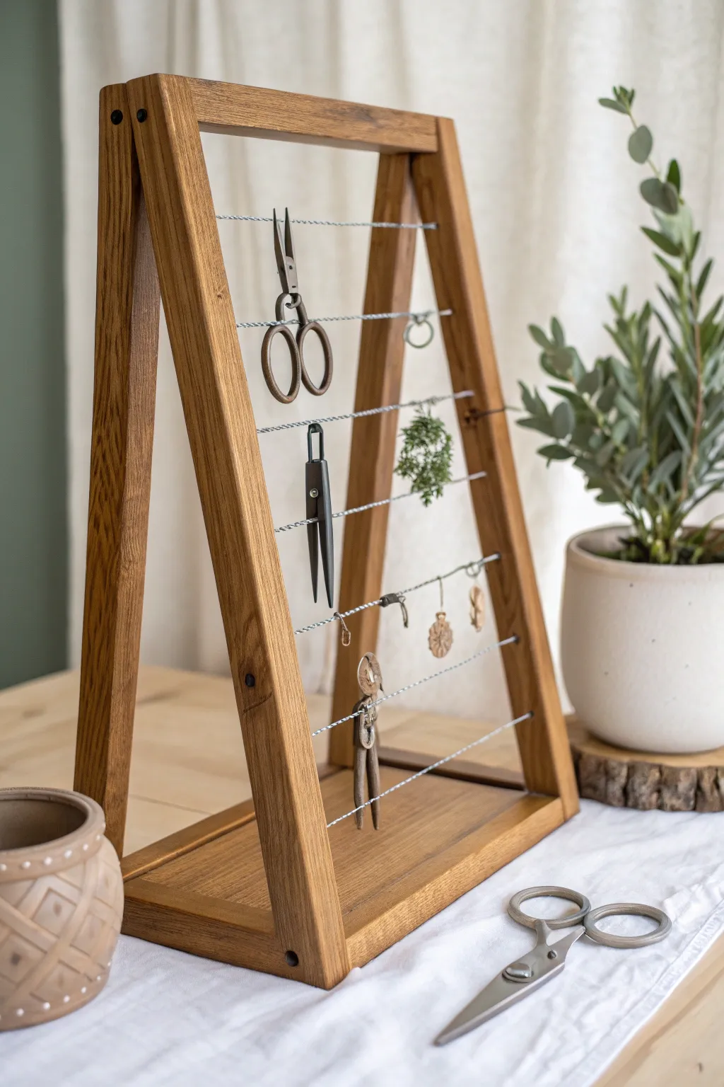 Effortlessly organized: Elevate your tufting game with stylish magnetic holders.