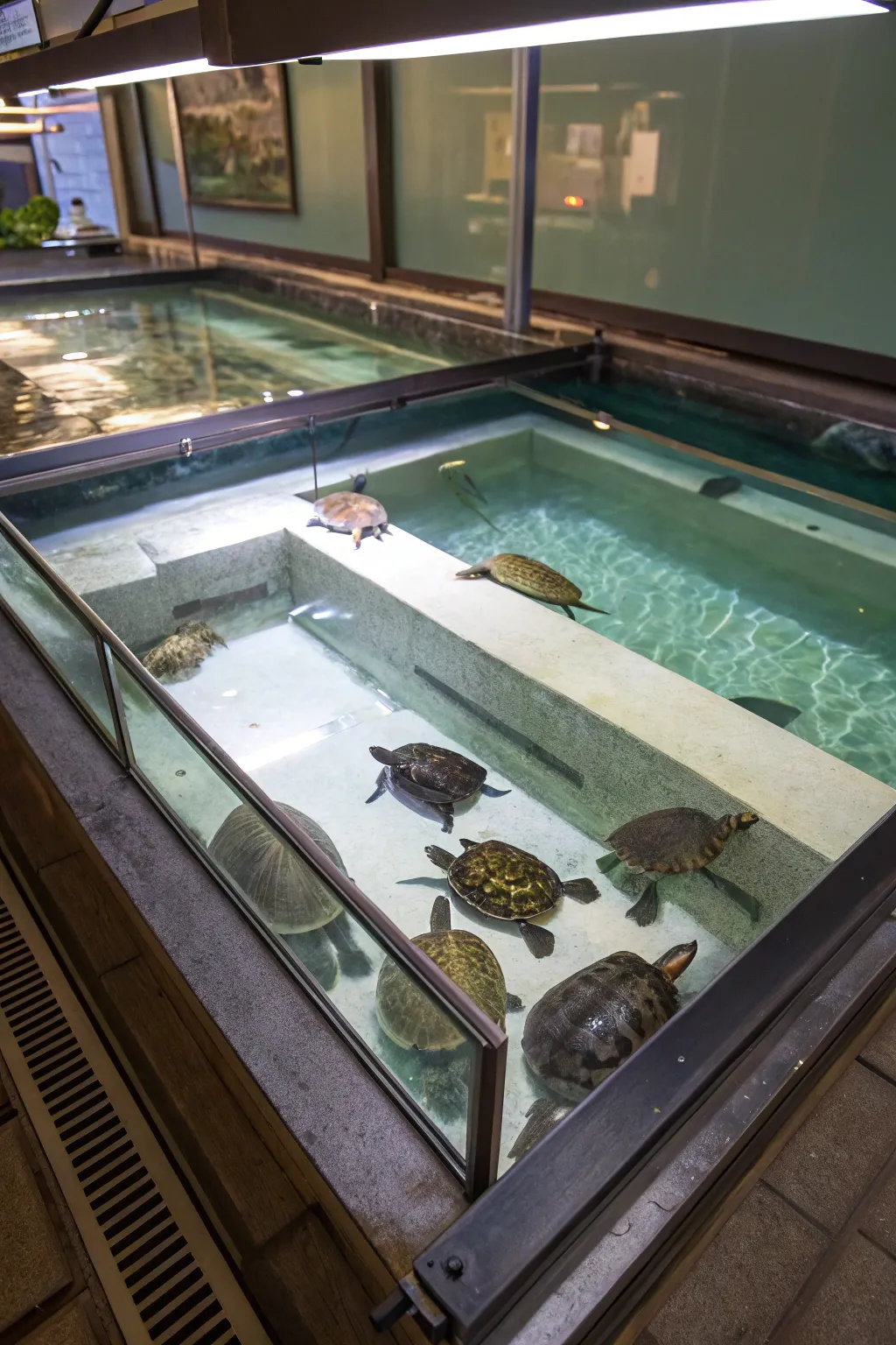 Floating paradises offering unique basking spots for turtles.