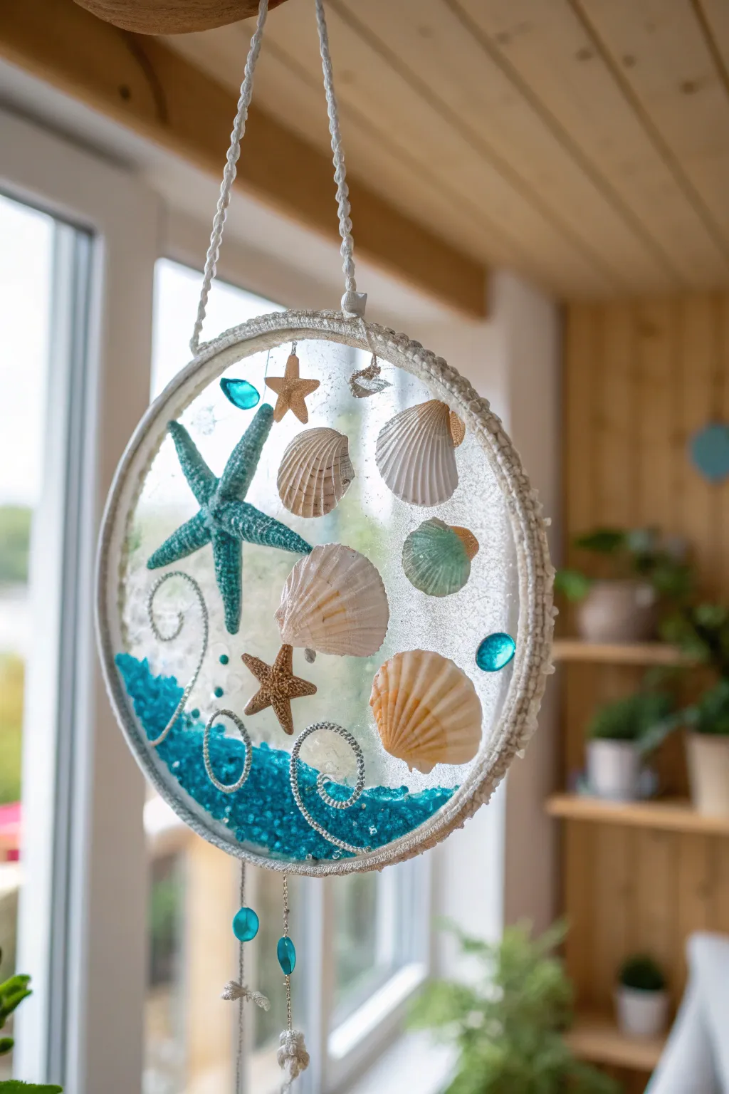 Catch the ocean's sparkle with this stunning under-the-sea suncatcher.
