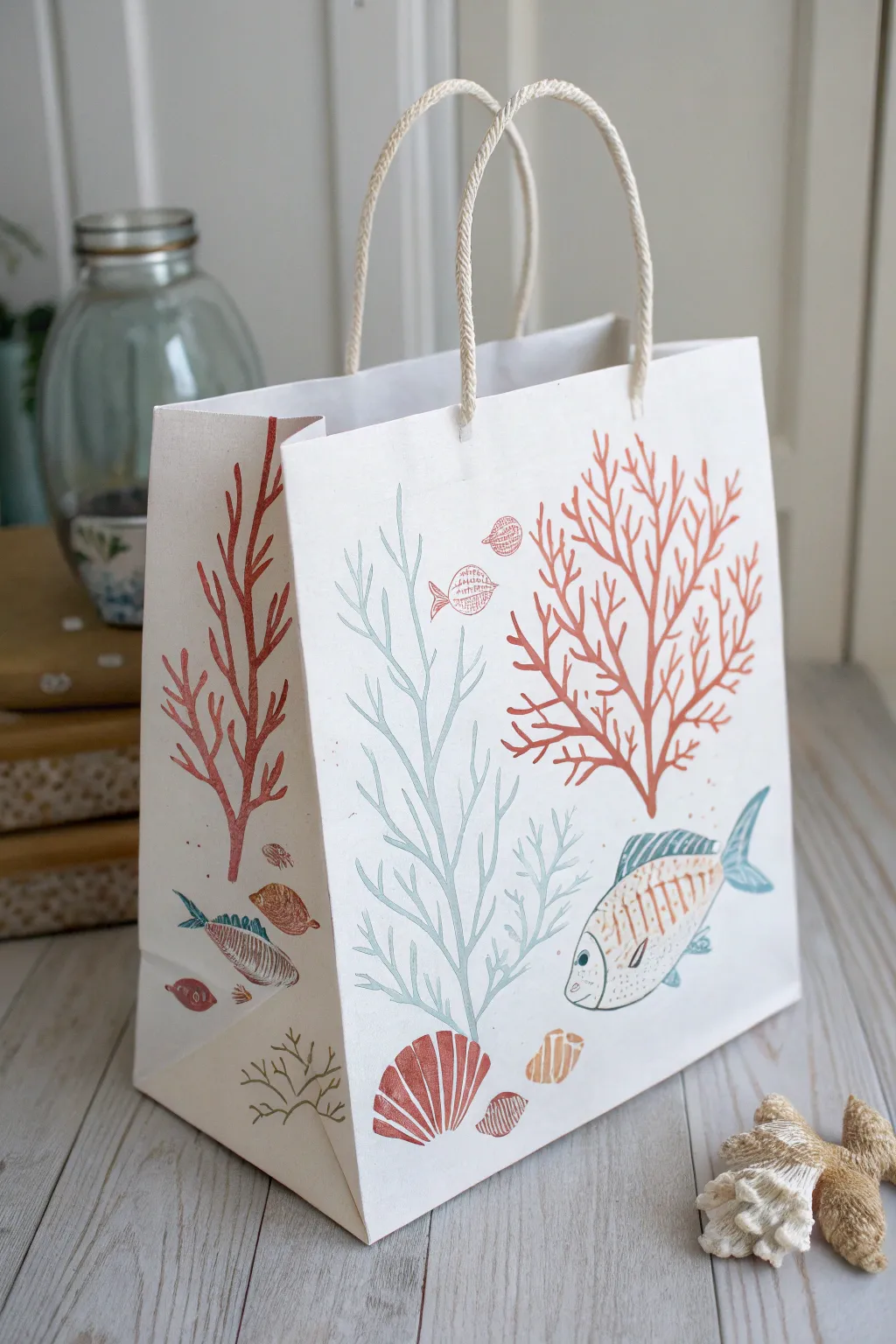 Dive into creativity with these stunning under-the-sea gift bags, where simplicity meets artistry.