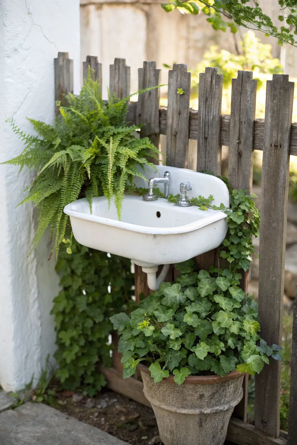 Transform old treasures into green wonders: A vertical garden masterpiece!