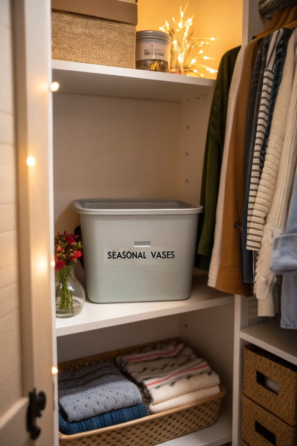 Seasonal rotation keeps vase displays fresh and manageable.