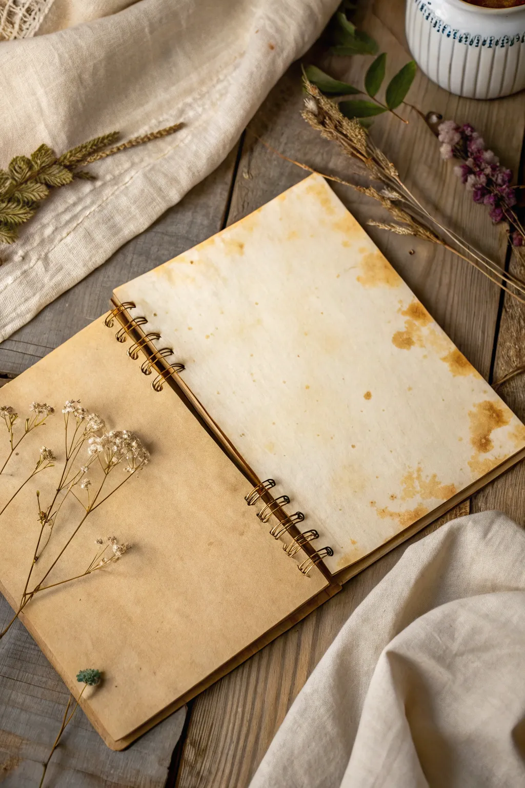 Craft a touch of nostalgia with DIY Tea Staining for your vintage scrapbook projects.