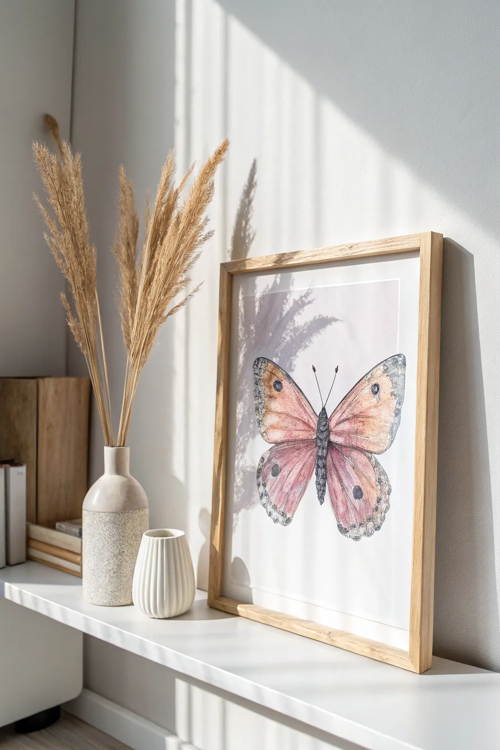 Embrace the grace of butterfly bliss with this delicate watercolor masterpiece.