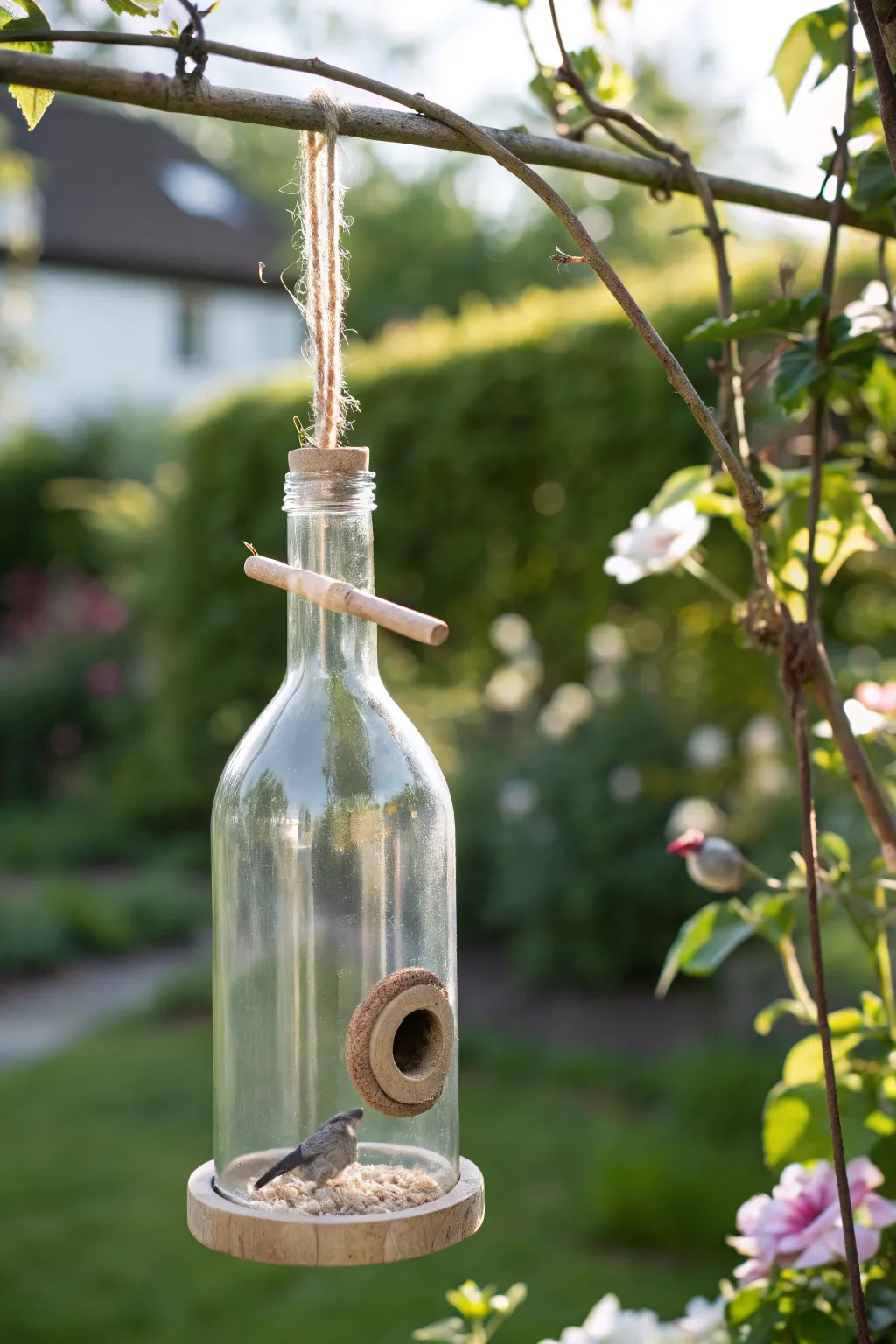Invite nature into your garden with this minimalist DIY bird feeder!