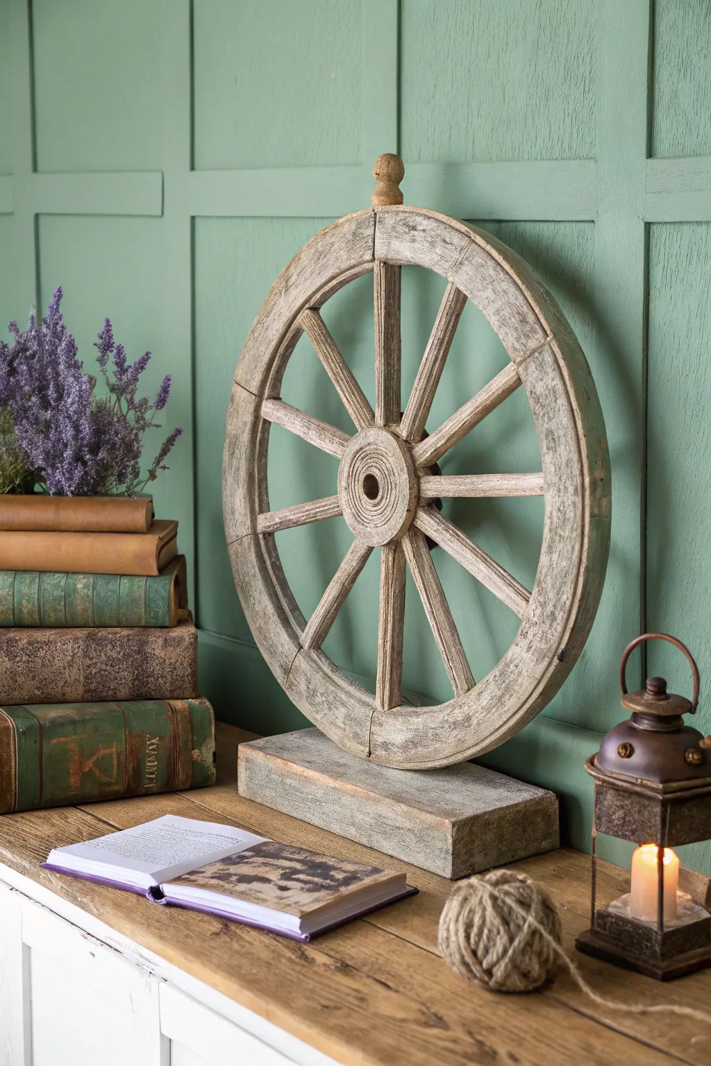 Discover the charm of simplicity and history with this vintage-inspired Wheel of Theodorus—an artful centerpiece for your cozy retreat.