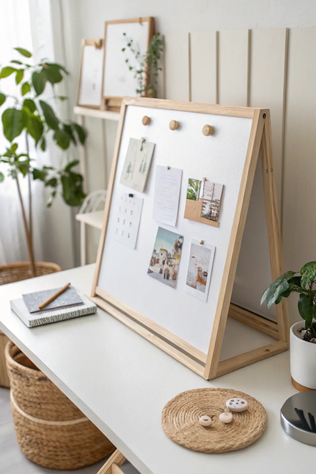 Transform your workspace into a serene haven with stylish magnetic organization. #MinimalistMagic