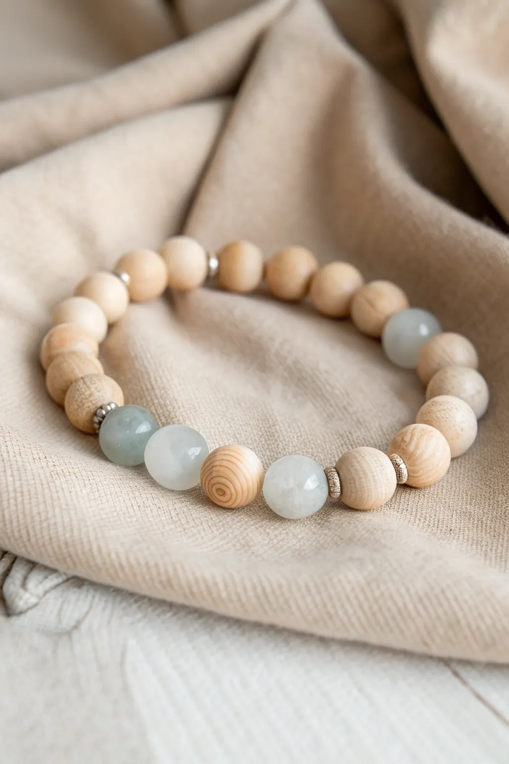 Embrace nature's elegance with a handcrafted winter bracelet that whispers the tranquility of a woodland stroll.