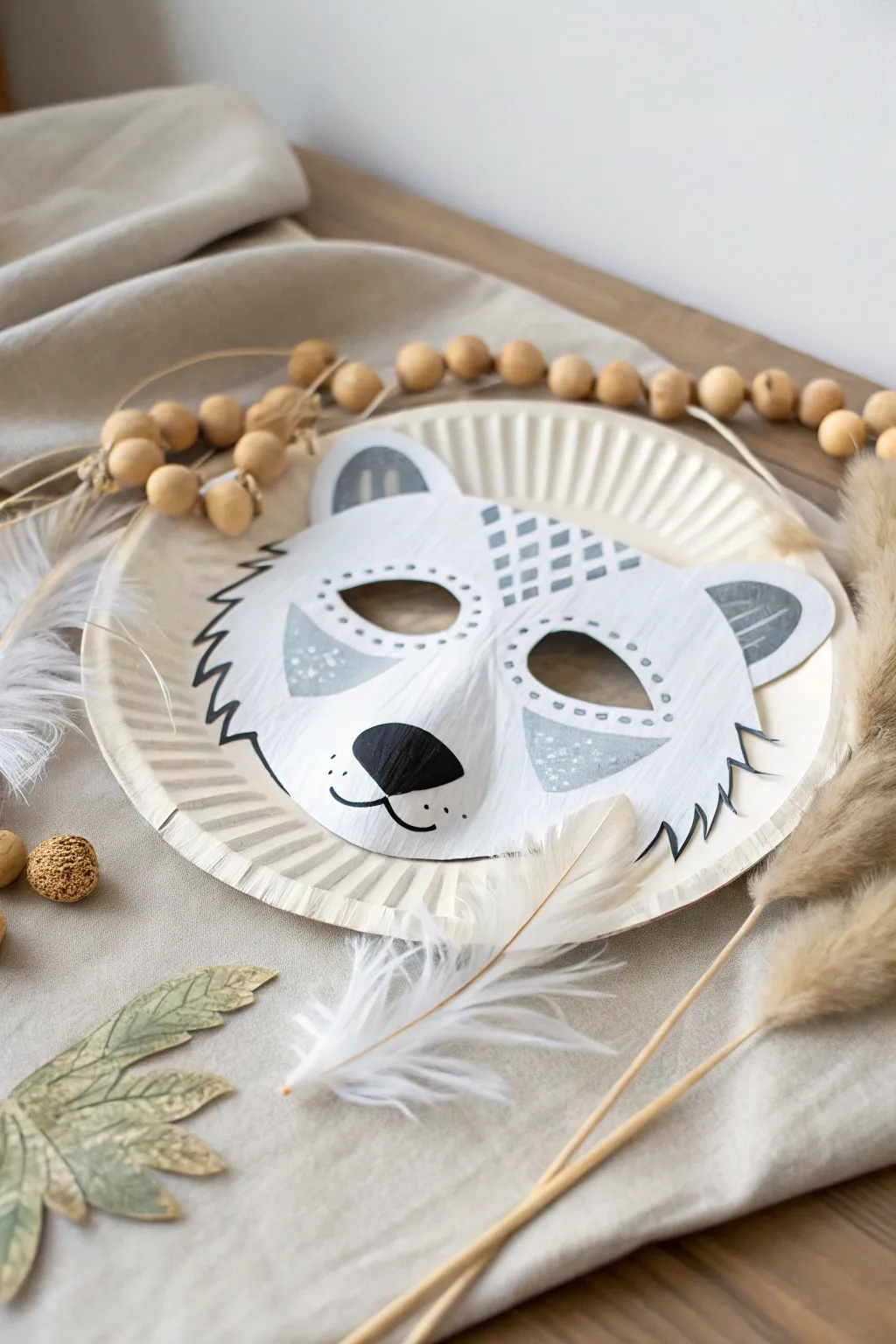 Transform playtime into an arctic adventure with these charming polar bear masks!