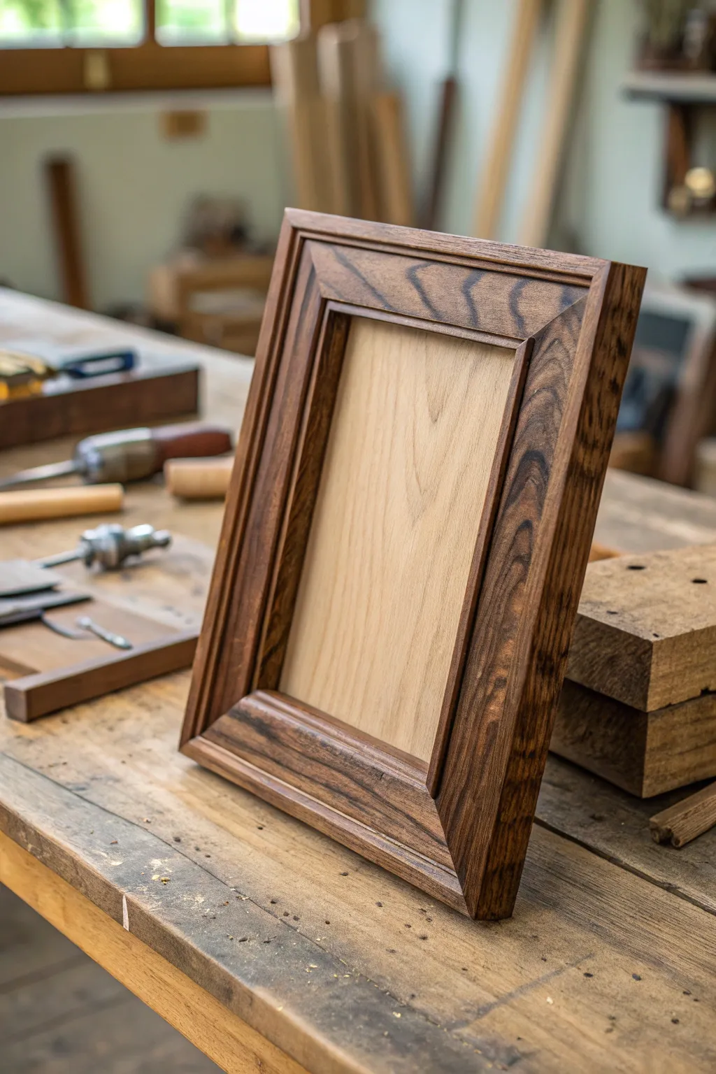 Showcase your memories with the elegance of handcrafted walnut.