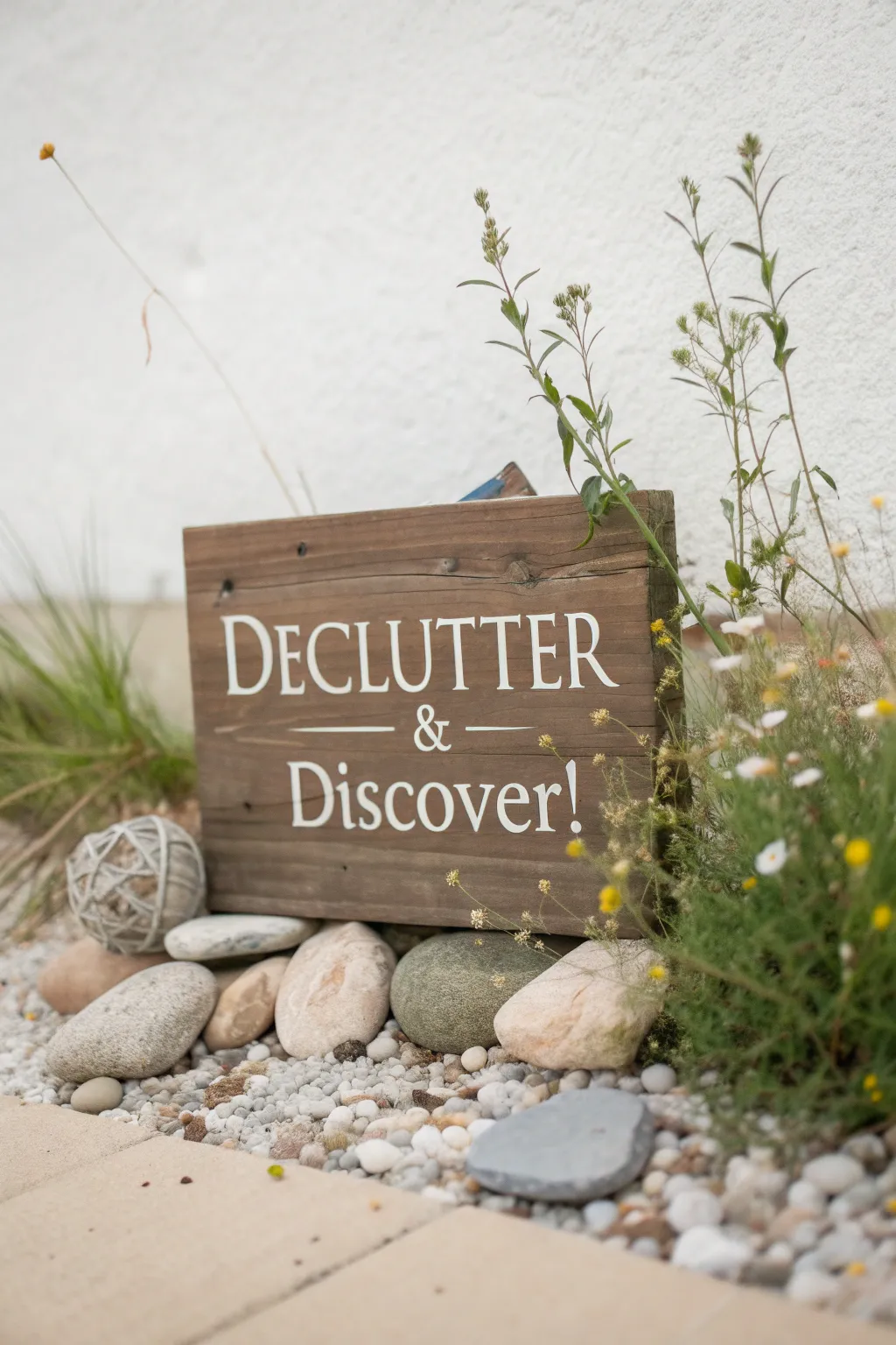 Discover the art of decluttering with a stylish yard sale sign that speaks volumes.