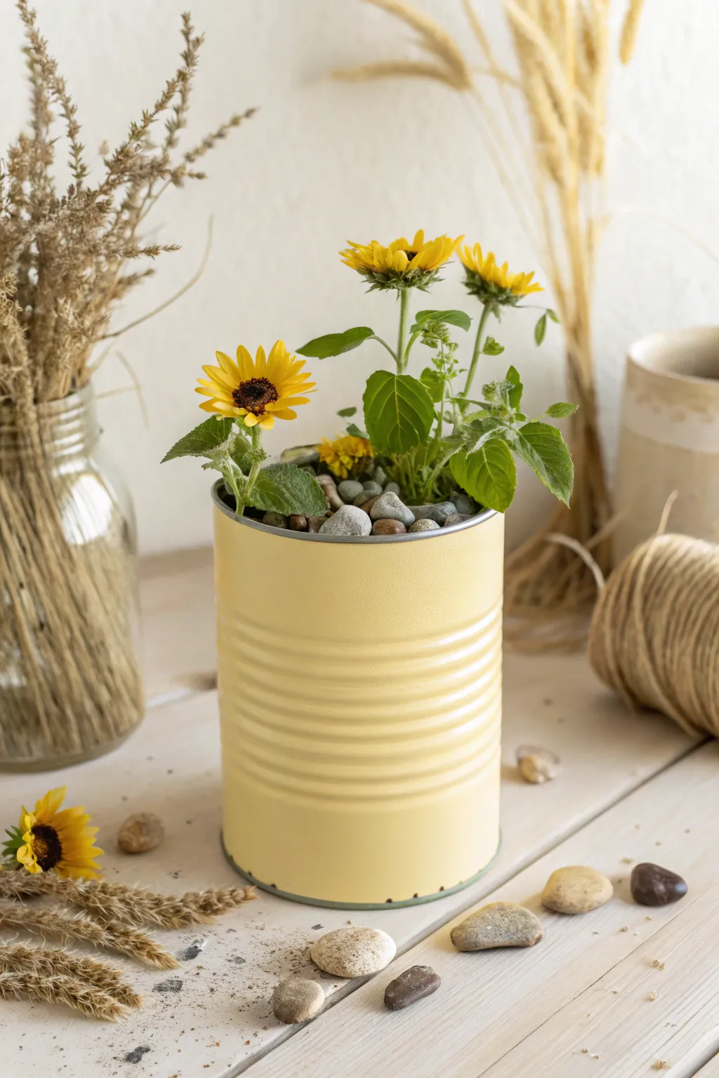 Brighten your space with this charming sunflower seed planter—where upcycled elegance meets natural beauty.