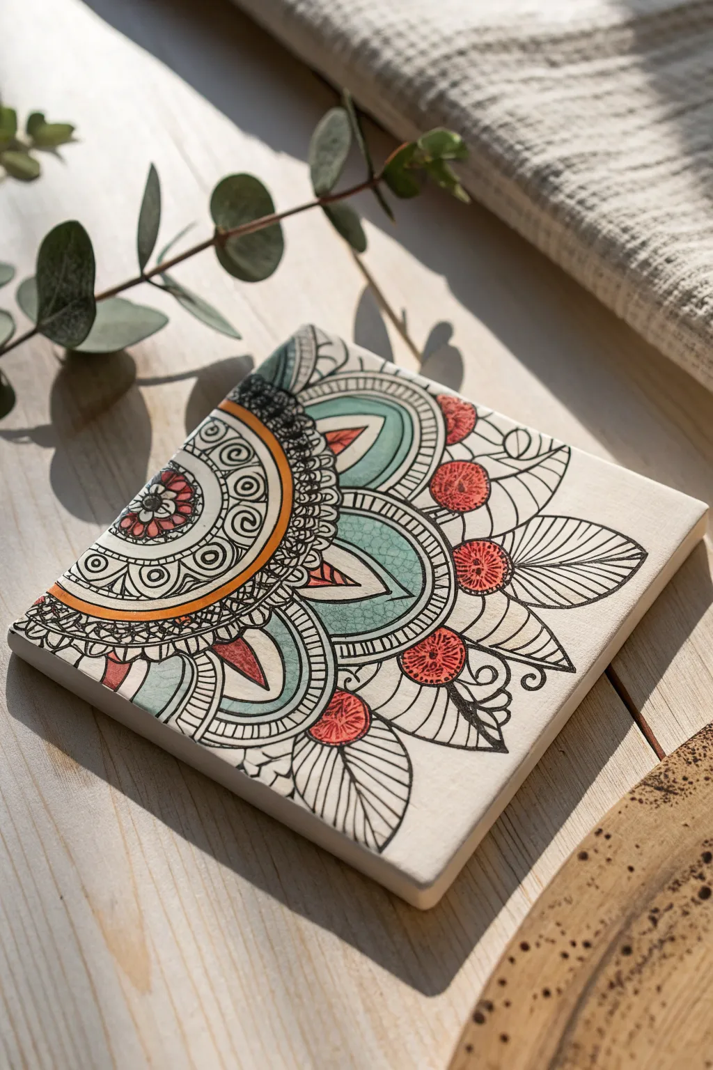 Add a splash of color to your zentangle and watch it come to life with vibrancy and charm.