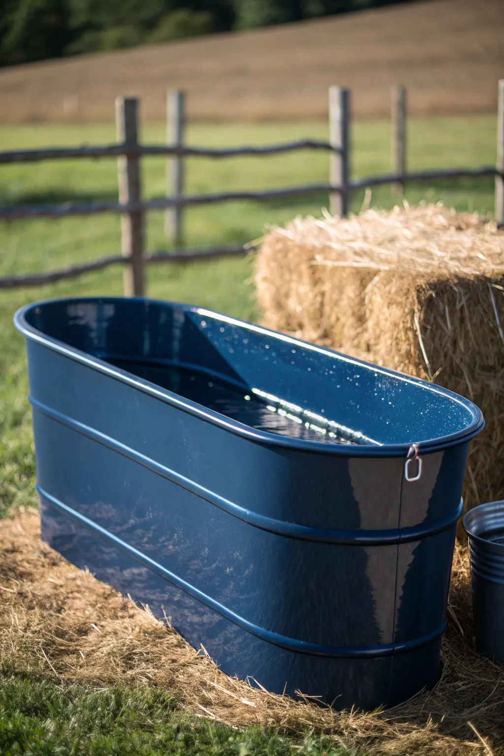 Transform a 55-gallon drum into a stylish and functional horse trough—where practicality meets craftsmanship.