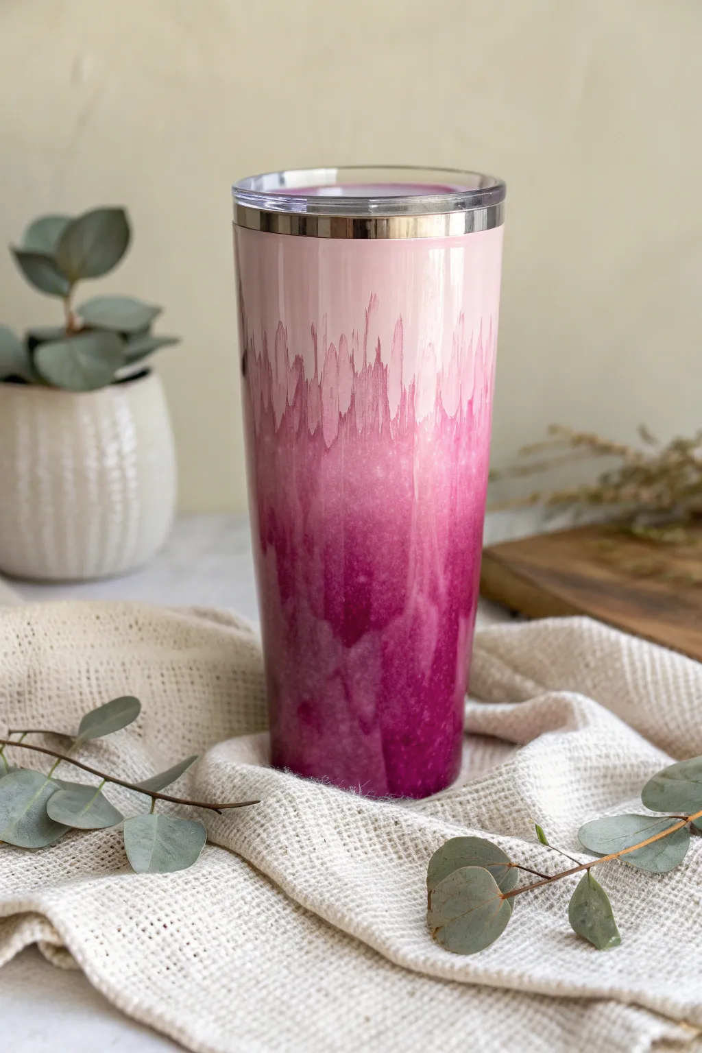 Sip in style with this ombre elegance – where sunrise hues meet Scandinavian minimalism.