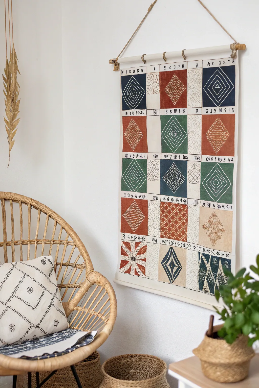 Embrace sustainability with style: a stunning eco-friendly calendar crafted from recycled paper and natural dyes.