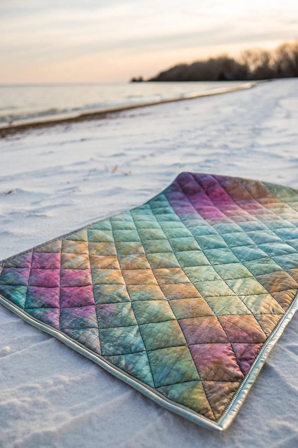 Discover the art of blending color and craft with this stunning alcohol inked metal quilt.