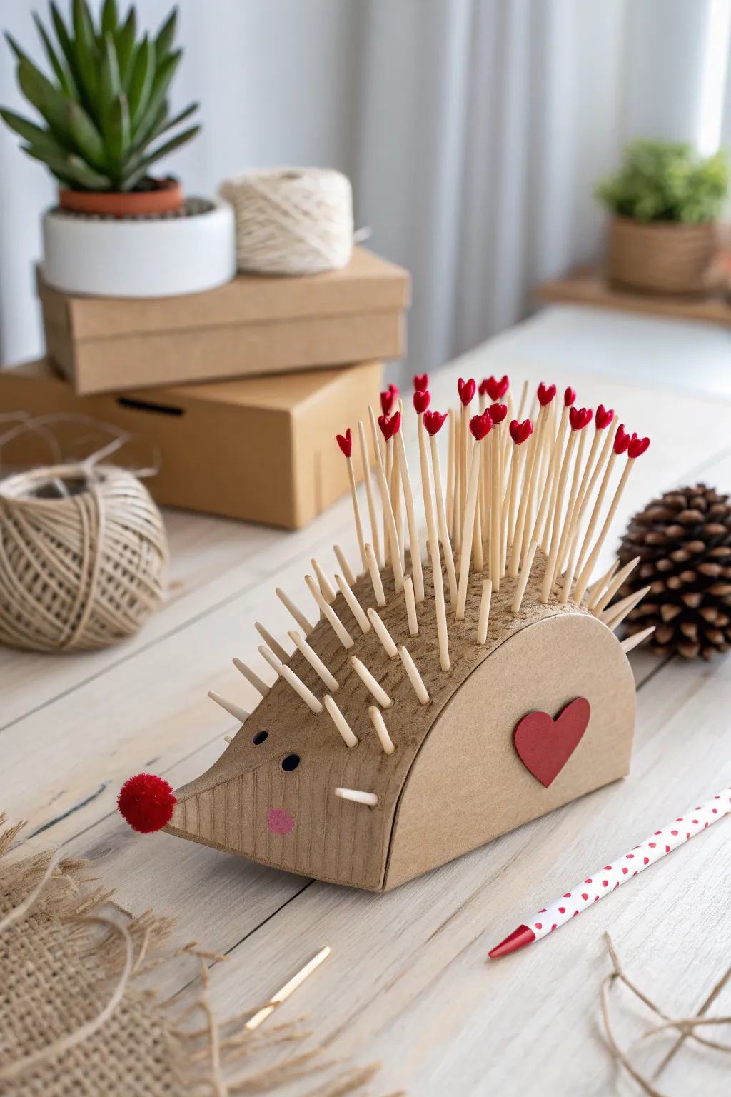 Craft a love-filled hedgehog box, where creativity meets charm and simplicity in every spine!