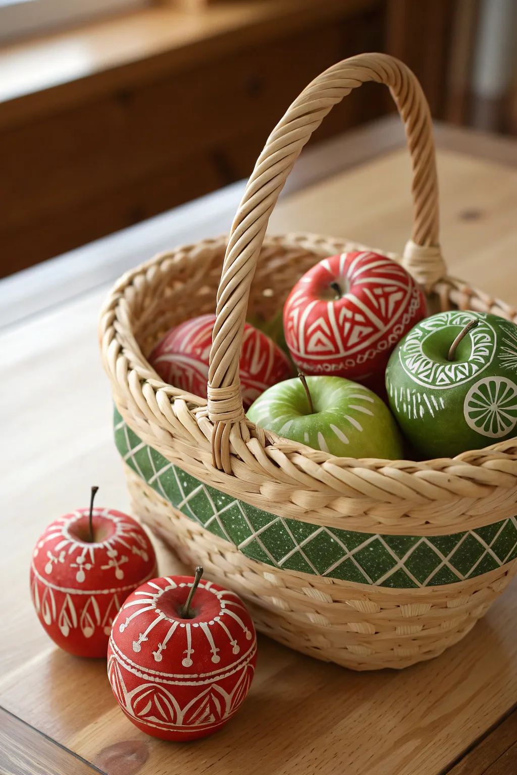 Elevate your kitchen decor with this charming apple basket craft—where creativity meets counting!