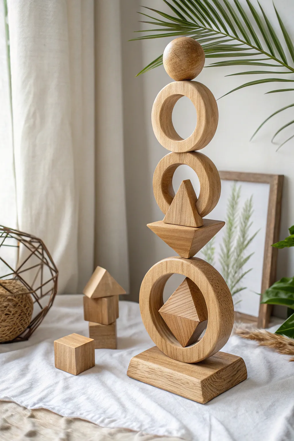 Discover harmony in chaos with this geometric abstraction masterpiece. A perfect blend of Scandinavian simplicity and Boho charm.