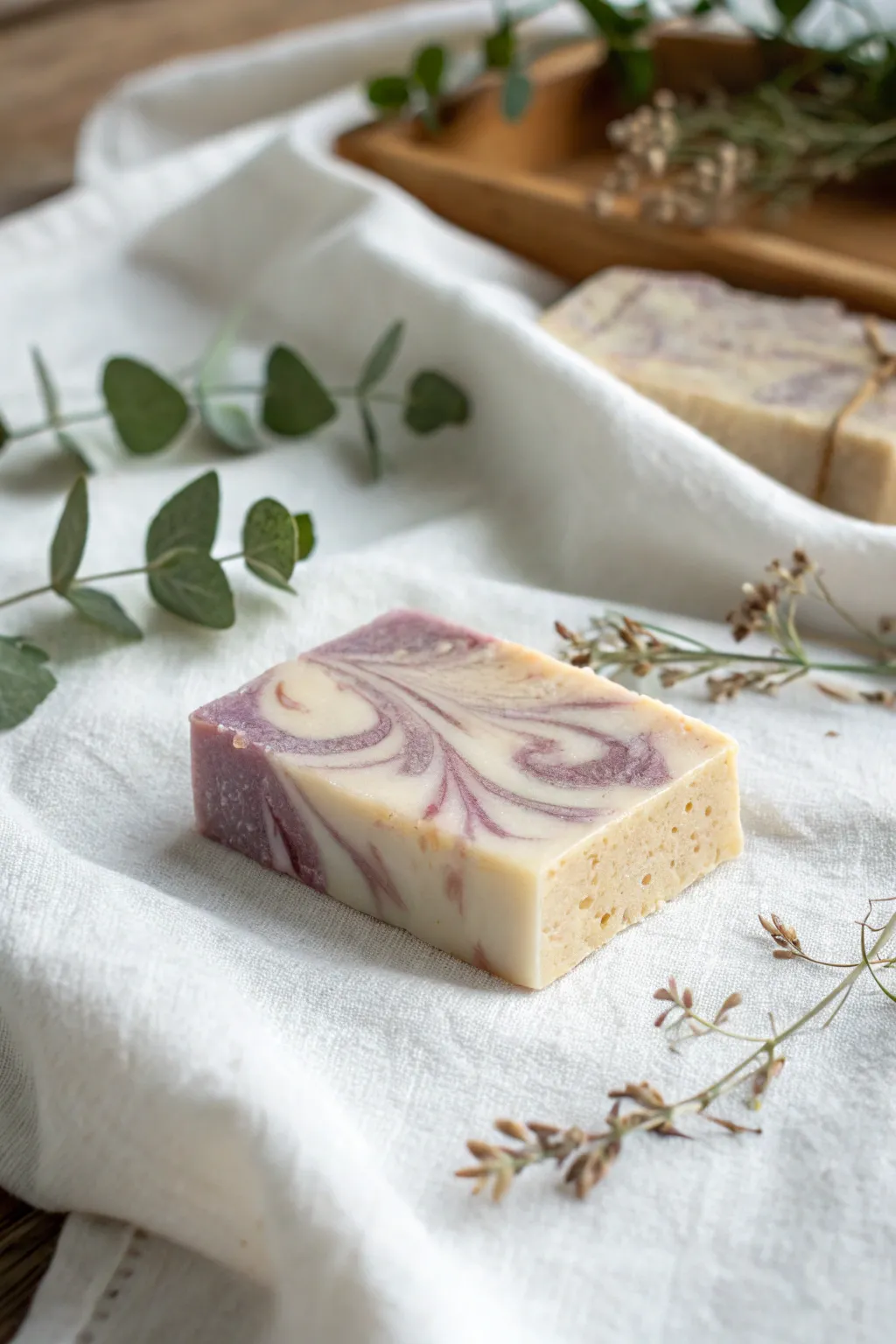 Indulge in the art of simplicity with handcrafted lavender-oatmeal soap bars. Perfect for adding a touch of natural luxury to your daily routine.