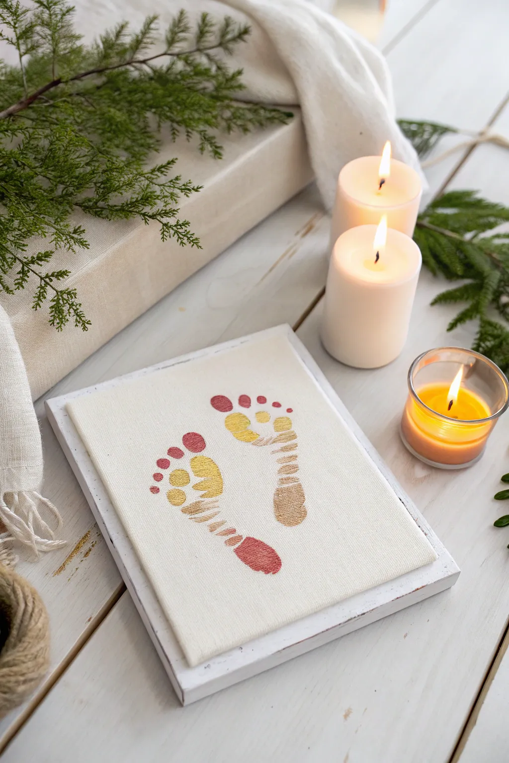 Light up your holidays with charming Candle Footprints, a delightful blend of simplicity and creativity.