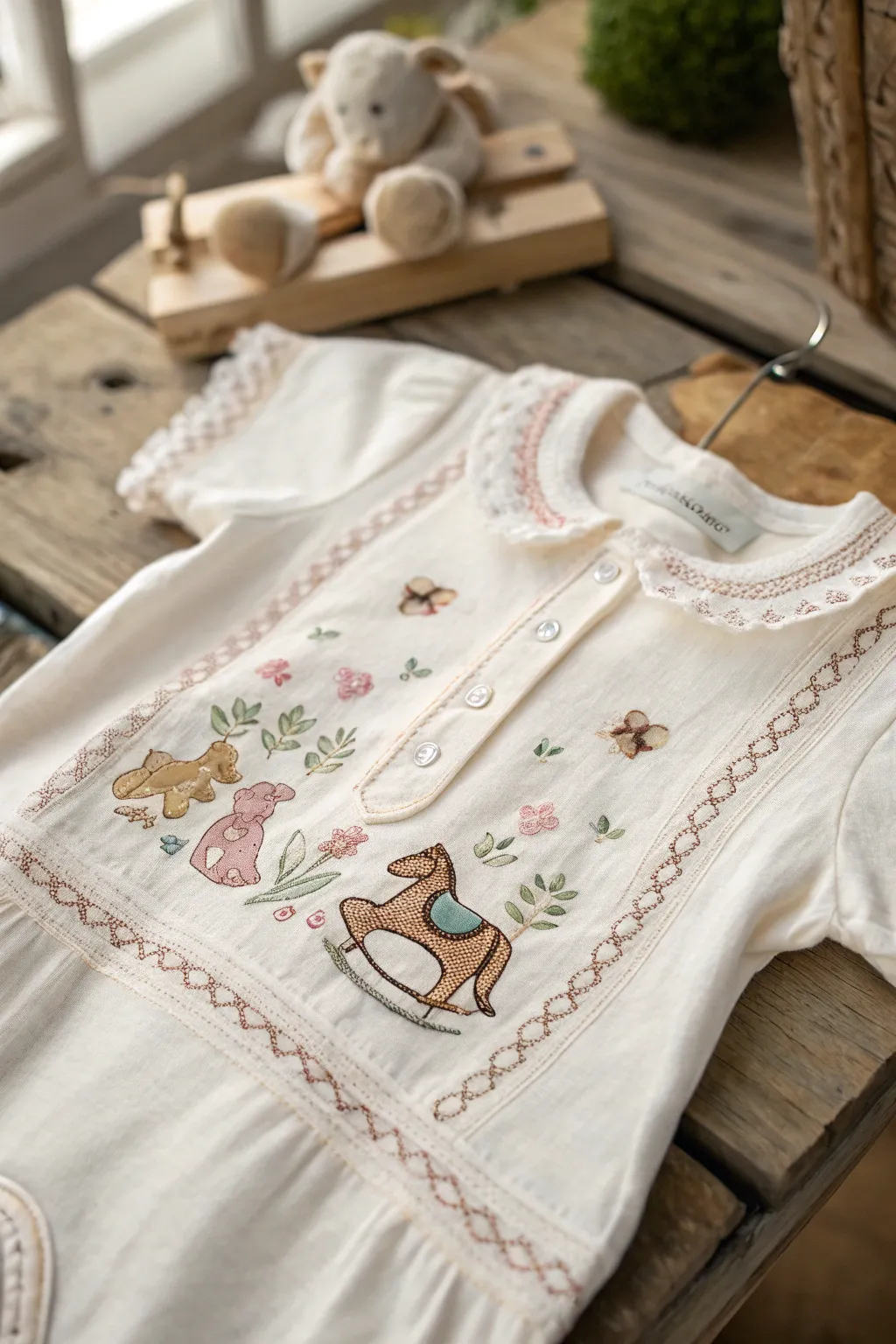Timeless charm for the little ones: Discover vintage-inspired embroidery ideas for babywear.