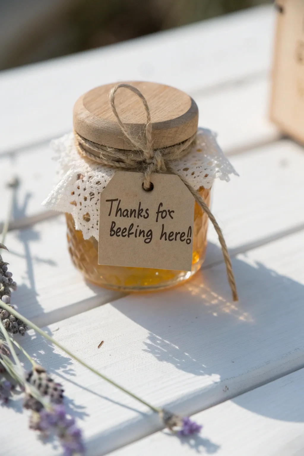 Sweet gratitude in a jar – A perfect blend of nature and elegance for your baby shower thank you gifts.