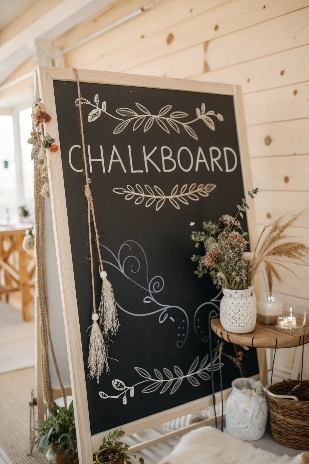 Elevate your back-to-school celebrations with a chic chalkboard design that merges nostalgia with modern minimalism.