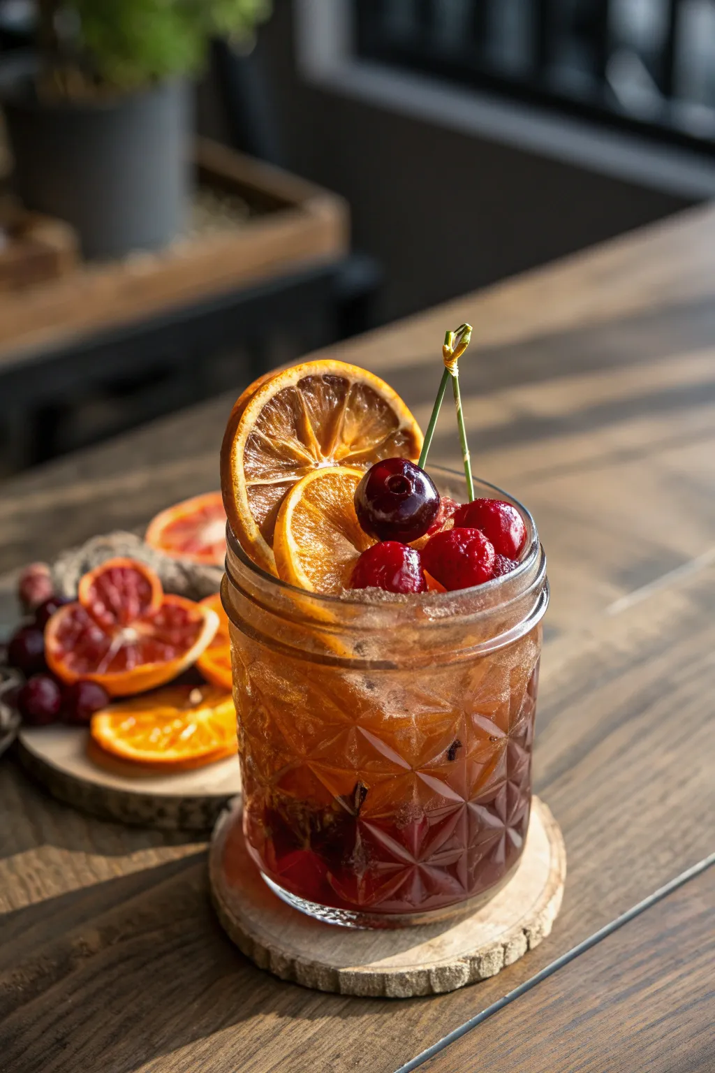 Elevate your cocktail game with exquisite garnishes - a treat for the eyes and the palate.