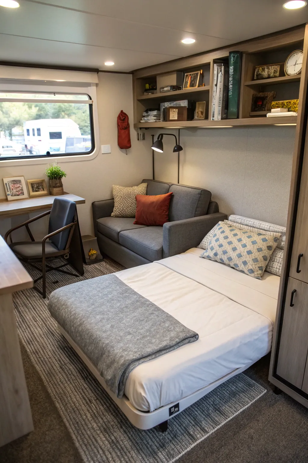 Sleeper chairs offer compact comfort, perfect for small spaces.