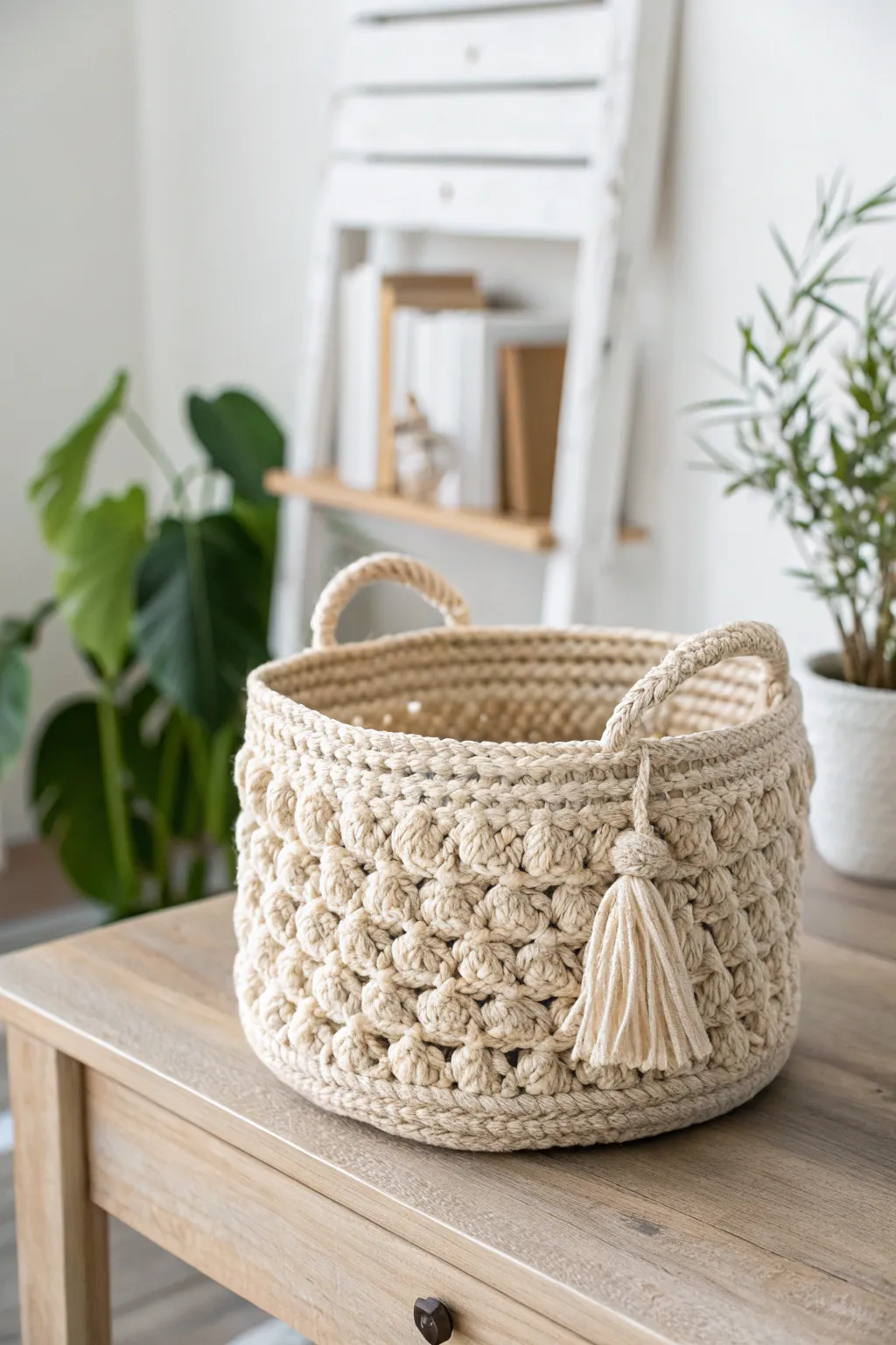 Add a touch of whimsy and organization to your space with this handcrafted crochet basket, perfect for beginners!