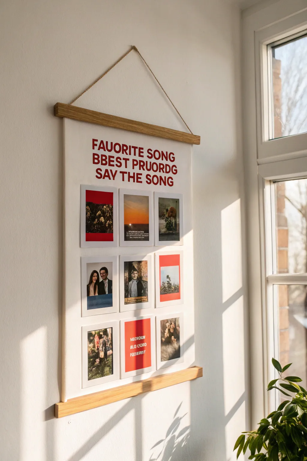 Capture your friendship in a harmony of music and memories with a shared playlist poster.