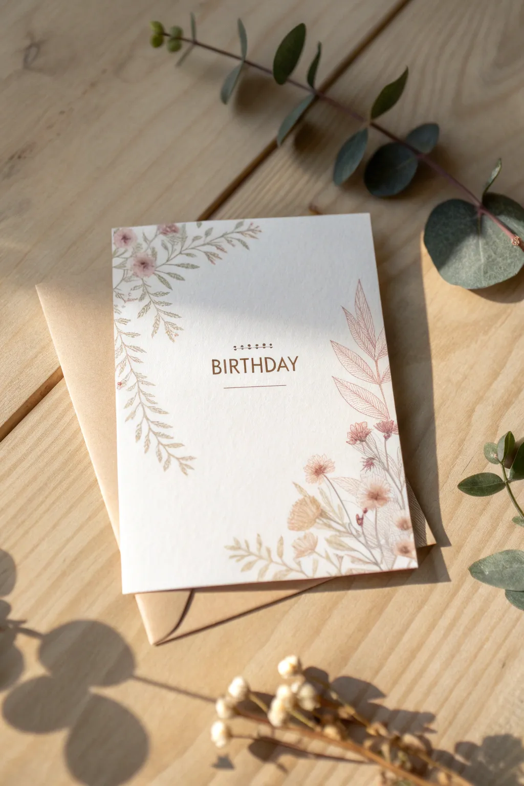 Celebrate your sister's special day with elegance and simplicity—a minimalist birthday card that speaks from the heart.